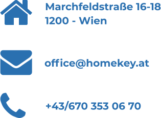 Marchfeldstrae 16-18 1200 - Wien +43/670 353 06 70 office@homekey.at